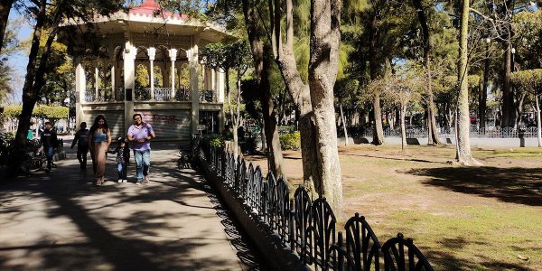 Autoridades dejan en el olvido el parque la Alameda y el Jardín Principal en Celaya